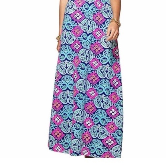 Lilly Pulitzer Marlisa Behind the Gate Maxi Dress Strapless - size XS - Picture 2 of 7
